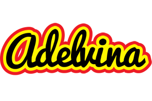 Adelvina flaming logo