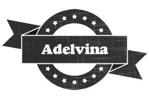 Adelvina grunge logo