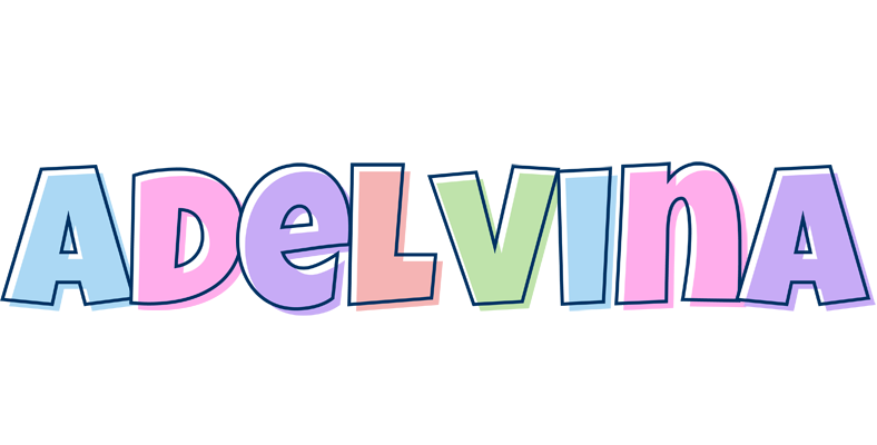 Adelvina pastel logo