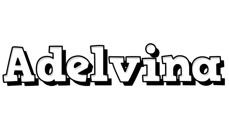 Adelvina snowing logo