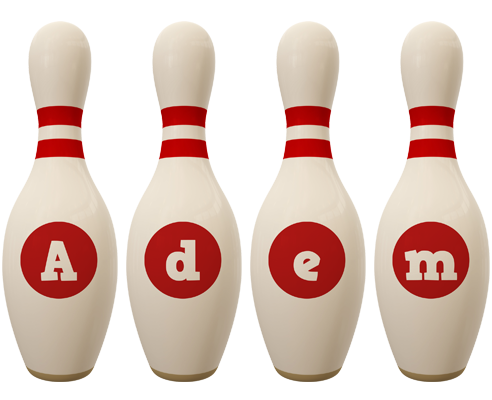 Adem bowling-pin logo