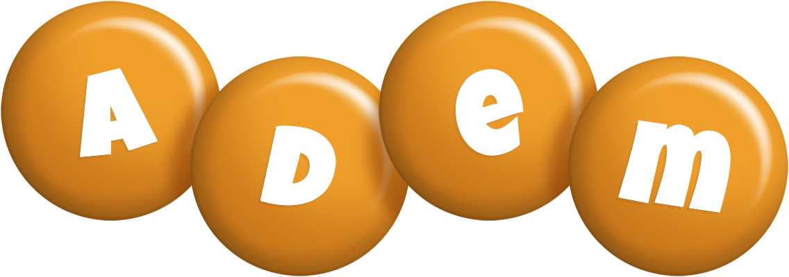 Adem candy-orange logo