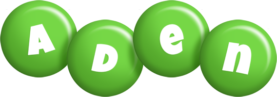 Aden candy-green logo