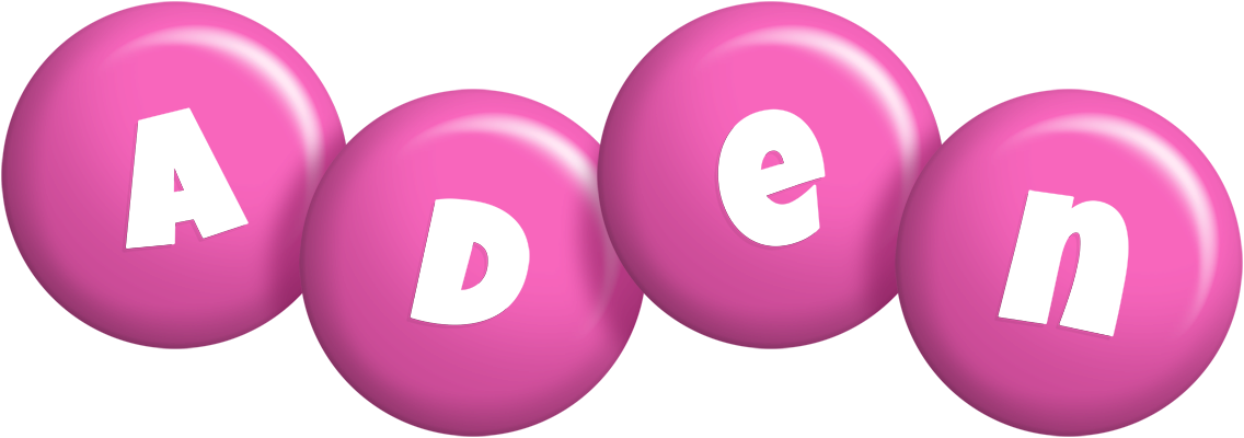 Aden candy-pink logo