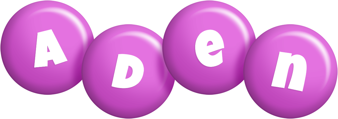 Aden candy-purple logo