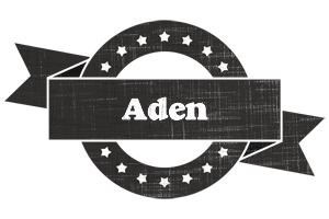 Aden grunge logo