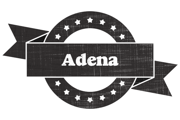 Adena grunge logo