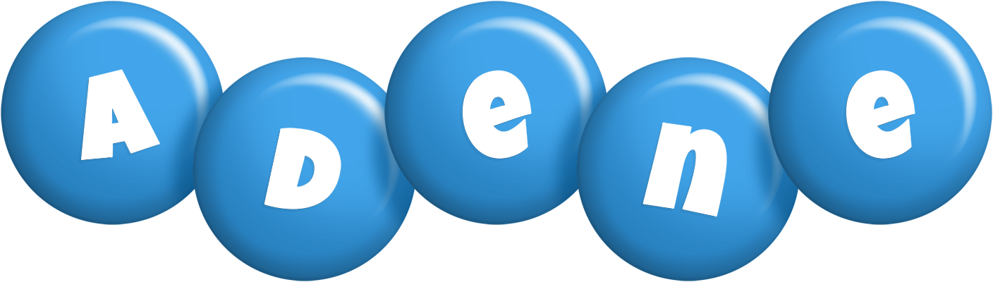 Adene candy-blue logo