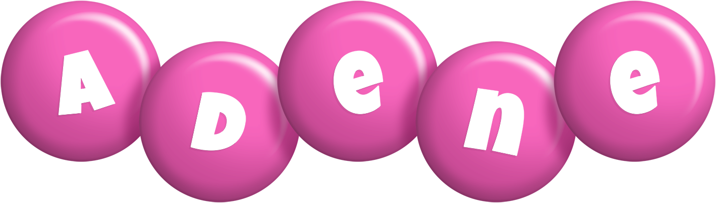 Adene candy-pink logo