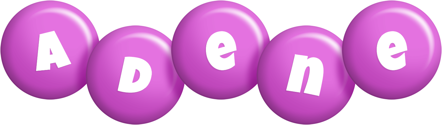 Adene candy-purple logo