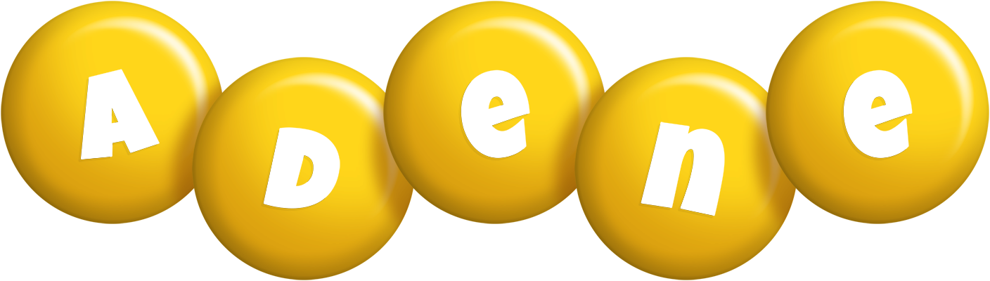 Adene candy-yellow logo