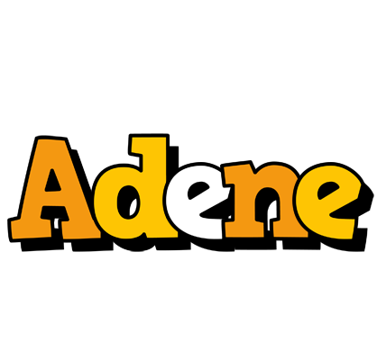 Adene cartoon logo