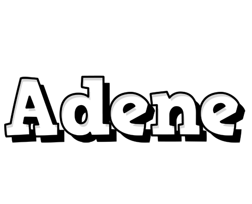 Adene snowing logo