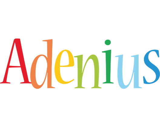 Adenius birthday logo