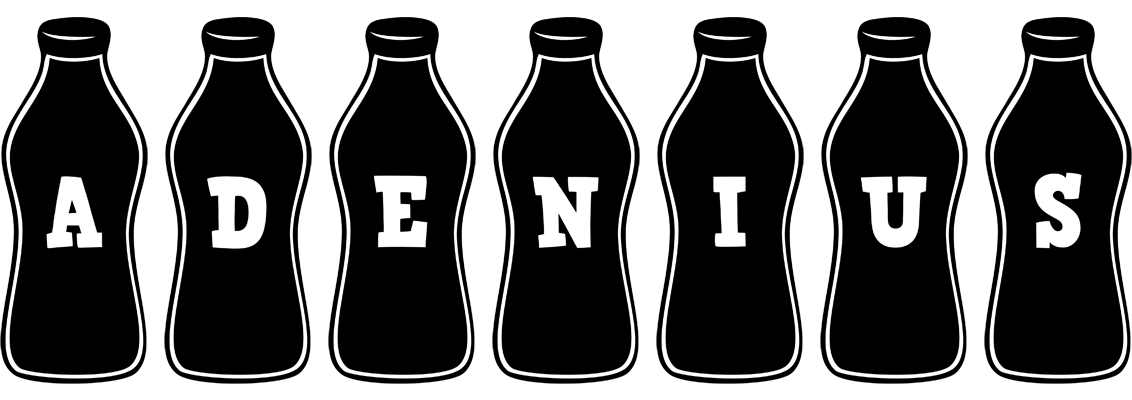 Adenius bottle logo