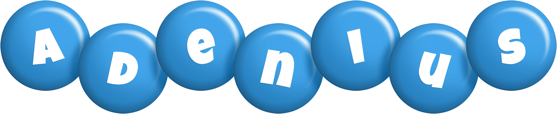 Adenius candy-blue logo