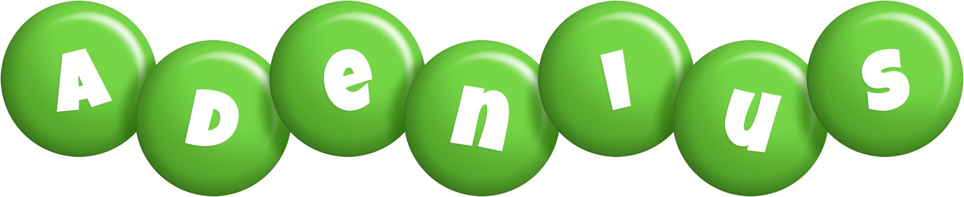 Adenius candy-green logo