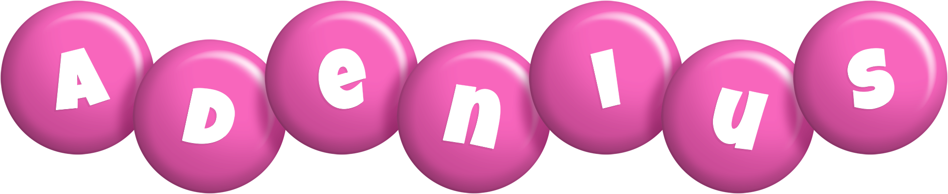 Adenius candy-pink logo