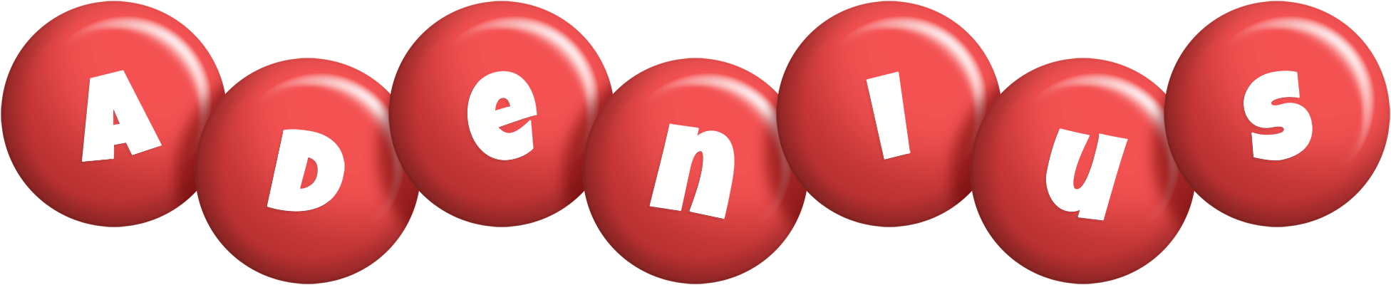 Adenius candy-red logo