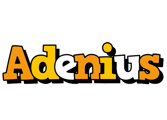 Adenius cartoon logo