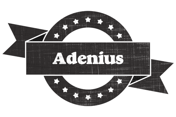 Adenius grunge logo