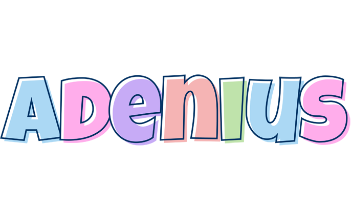 Adenius pastel logo