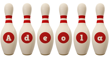 Adeola bowling-pin logo