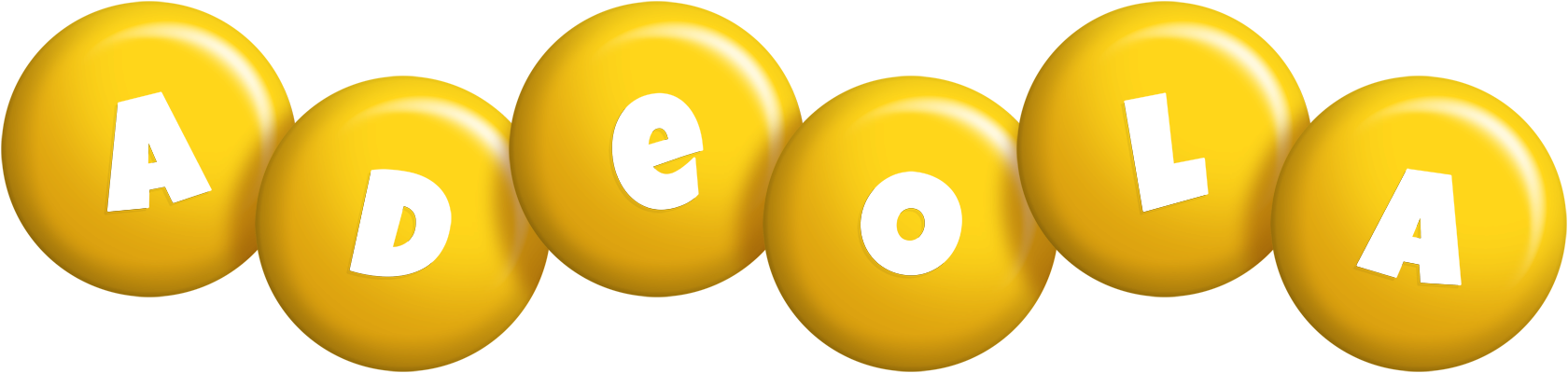 Adeola candy-yellow logo
