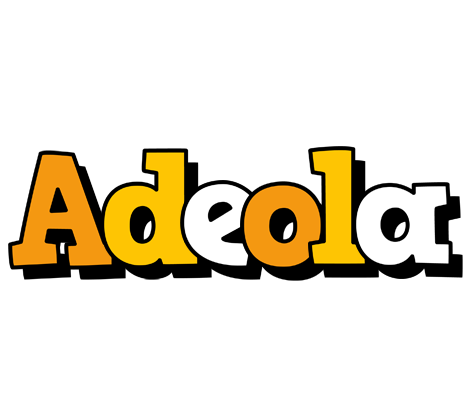 Adeola cartoon logo
