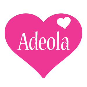 Adeola love-heart logo