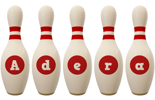 Adera bowling-pin logo