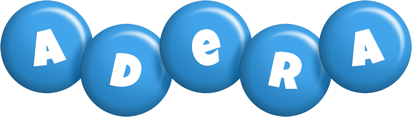 Adera candy-blue logo