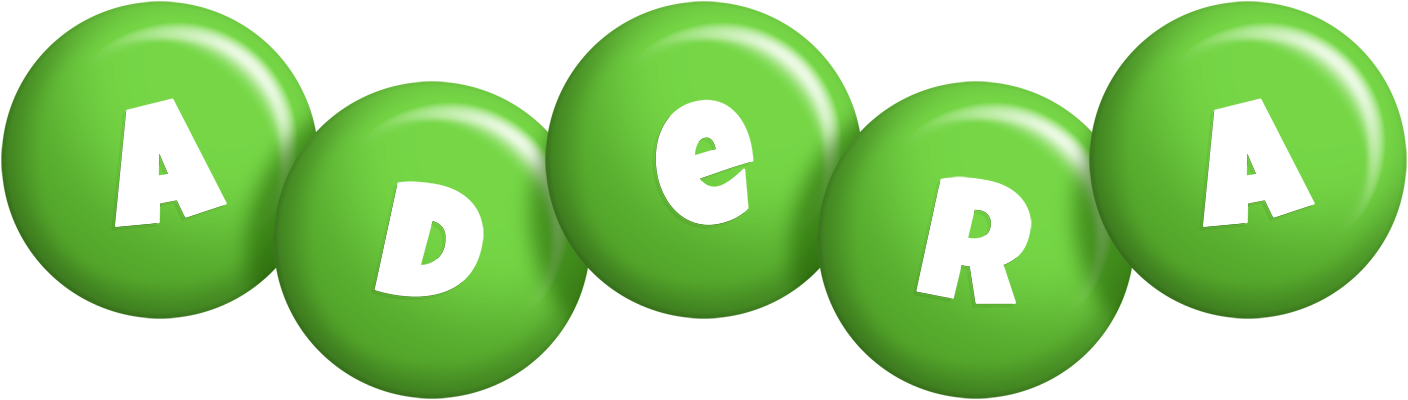 Adera candy-green logo