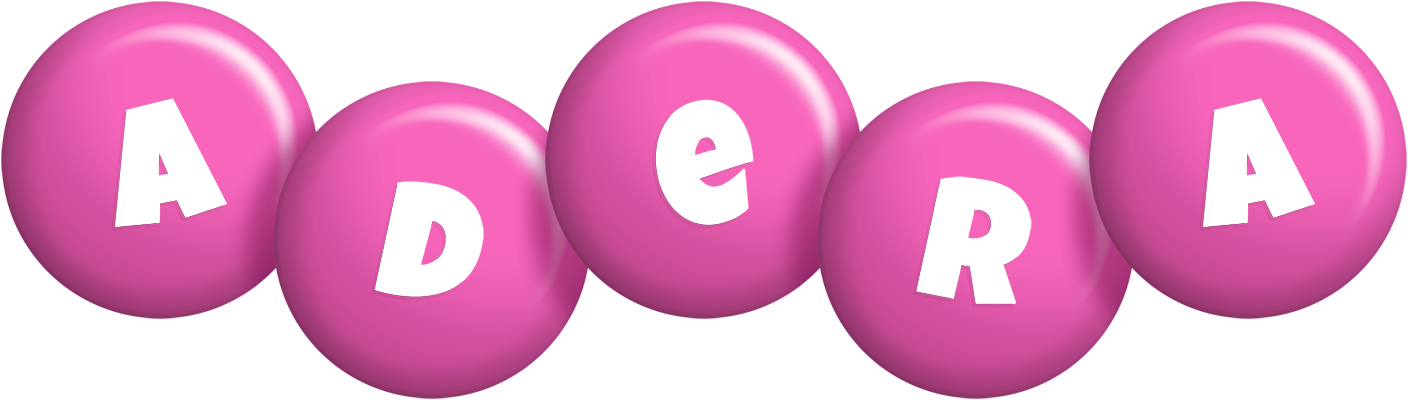 Adera candy-pink logo