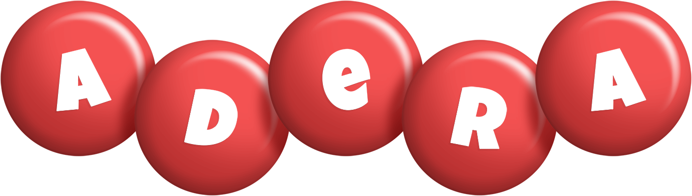 Adera candy-red logo