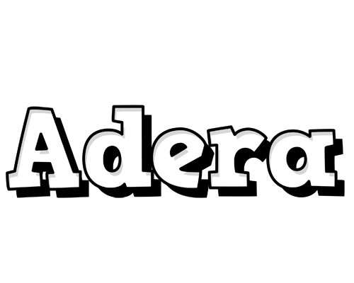 Adera snowing logo
