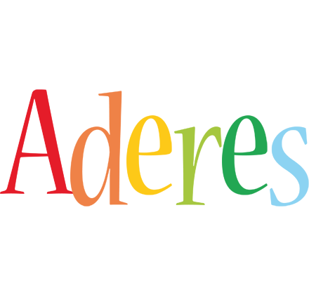 Aderes birthday logo