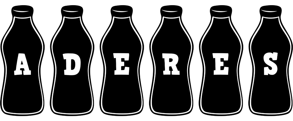 Aderes bottle logo
