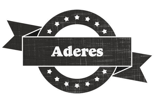 Aderes grunge logo