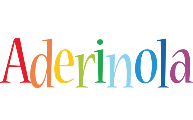 Aderinola birthday logo