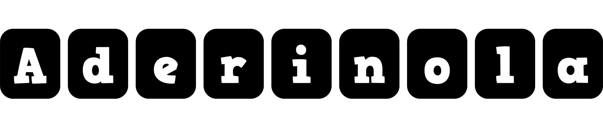 Aderinola box logo
