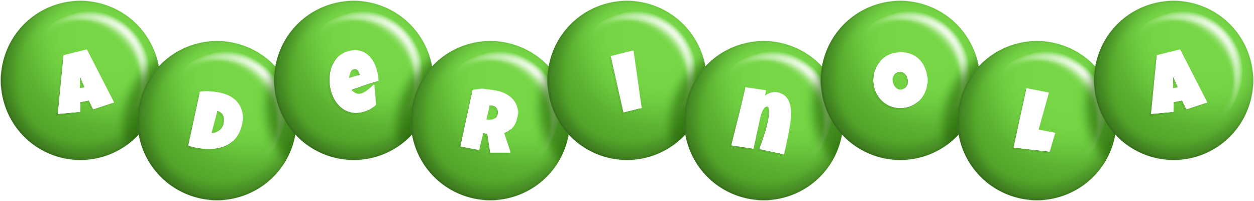 Aderinola candy-green logo