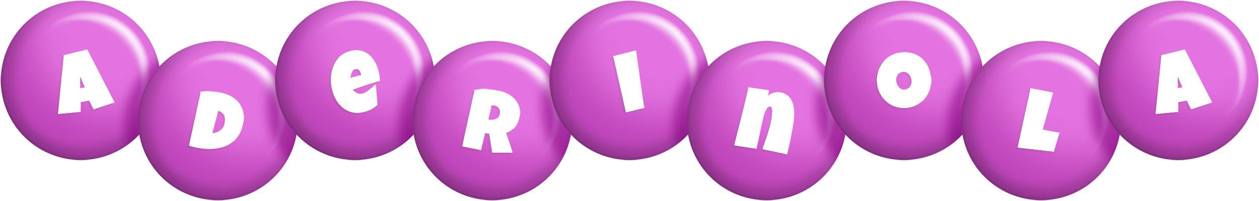 Aderinola candy-purple logo