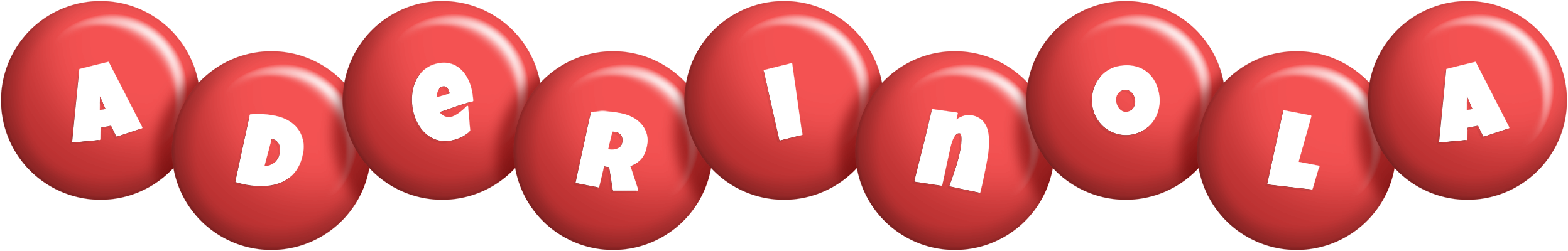 Aderinola candy-red logo