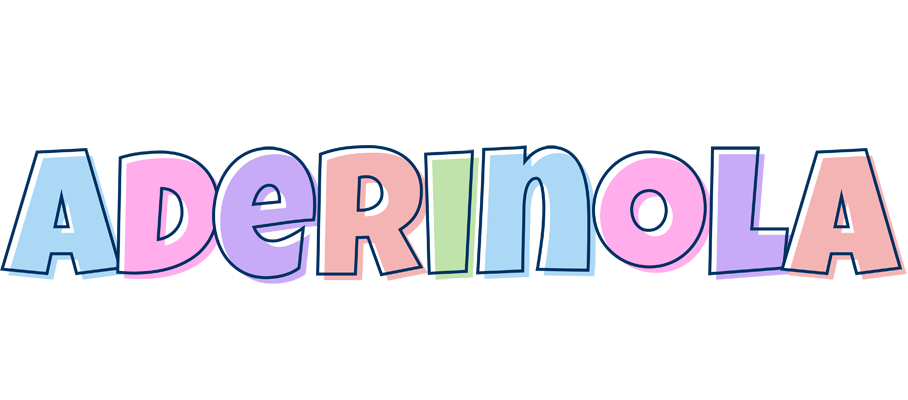 Aderinola pastel logo