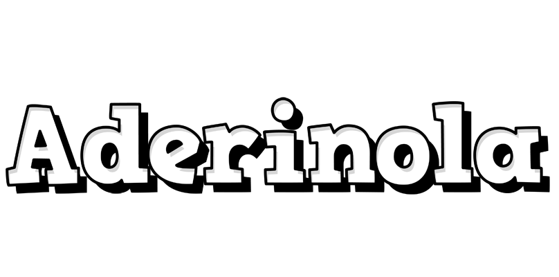 Aderinola snowing logo