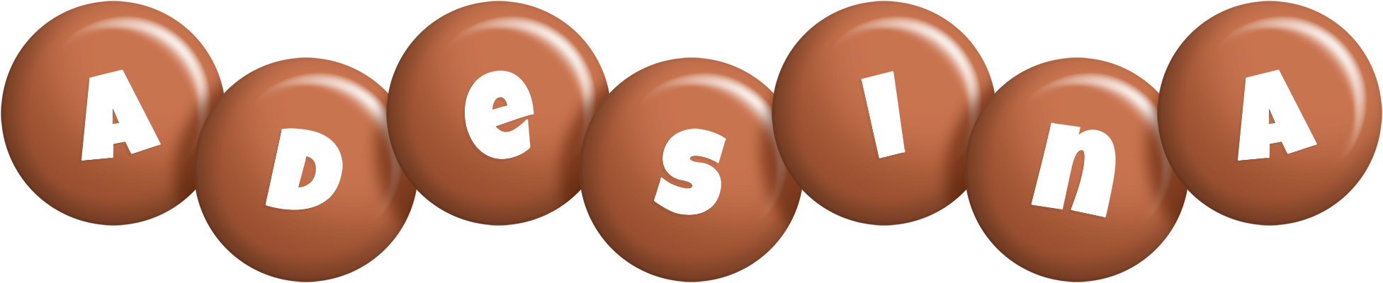 Adesina candy-brown logo