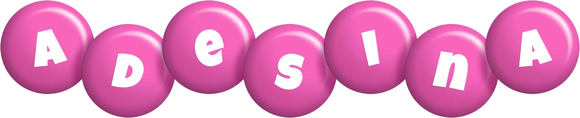 Adesina candy-pink logo