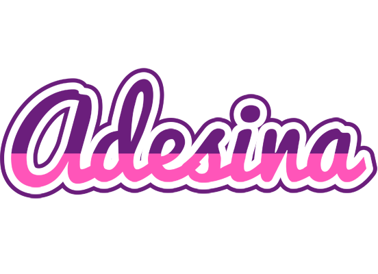Adesina cheerful logo