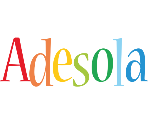 Adesola birthday logo